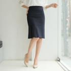 Pleated-hem Skirt