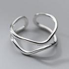 Asymmetric Ring S925 Silver Ring - Silver - One Size