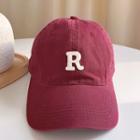 Lettering Baseball Cap 1 Pc - Red - One Size
