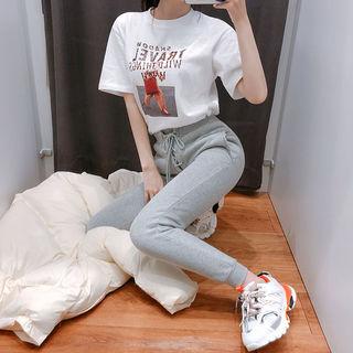 Lace-up Jogger Sweatpants