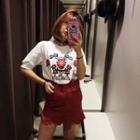 Embroidery Applique Short-sleeve T-shirt