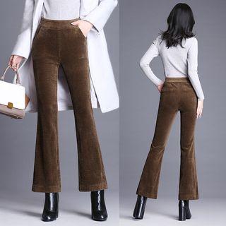 Boot-cut Corduroy Pants