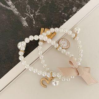 Pendant Faux-pearl Bracelet One Size