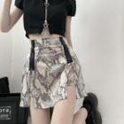 Cold-shoulder Cropped Blouse / Zip T-shirt / Snake Print Mini Skirt (various Designs)