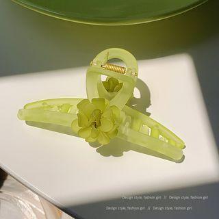 Acrylic Hair Clamp Green - One Size