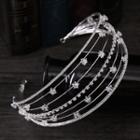 Wedding Faux Crystal Layered Headband Silver - One Size