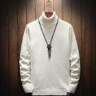 Turtleneck Plain Sweater / Plain Round-neck Sweater