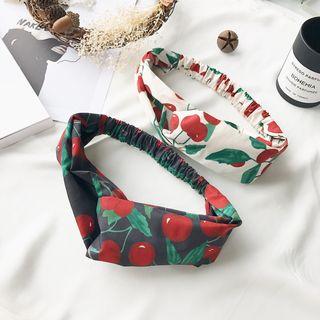Cherry Print Hair Band