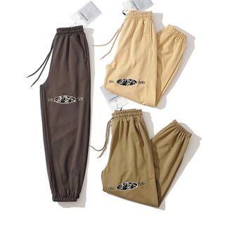 Mountain Embroidered Harem Pants