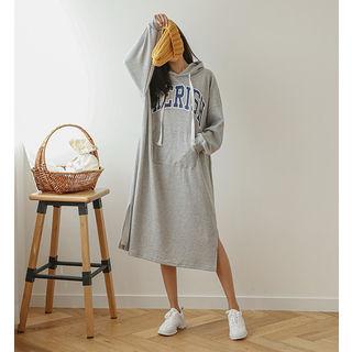 Cherish Printed Long Hoodie Dress