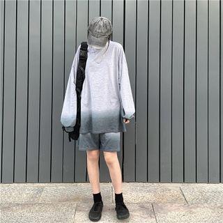 Gradient Sweatshirt / Sweatshorts
