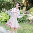 Ruffle Trim Blouse / Jumper Dress