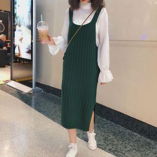 Bell-sleeve Top / Ribbed Knit Tank Dress