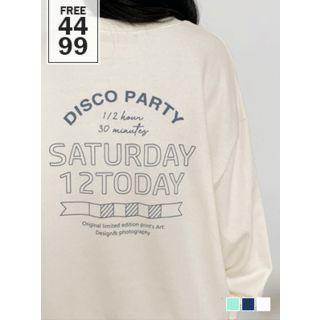 Letter-printed Cotton Boxy Pullover