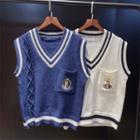 Embroidered V-neck Tank Top
