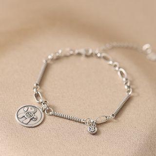 Horse Dollar Sign Sterling Silver Bracelet Silver - One Size