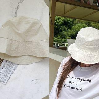 Drawcord Fabric Bucket Hat