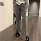 High-waist Slim-fit Boot-cut Pants