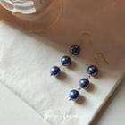 Faux Pearl Dangle Earring 1 Pair - C-481 - Blue - One Size