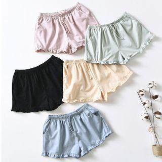 Ruffle Trim Sleep Shorts