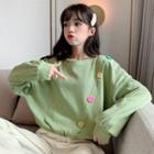 Button Accent Long-sleeve T-shirt