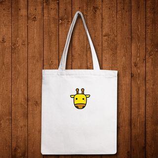 Giraffe Print Canvas Tote Bag