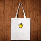 Giraffe Print Canvas Tote Bag