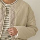 Patch-pocket Quilted Jacket