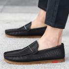 Stitched Faux Leather Moccasins