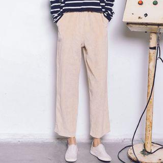 Corduroy Straight Cut Pants