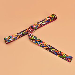 Patterned Canvas Belt