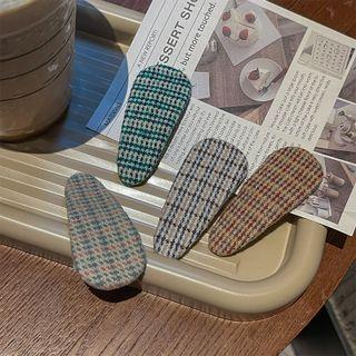 Houndstooth Fabric Hair Clip