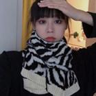 Zebra Print Scarf Zebra Print - Black & White - One Size