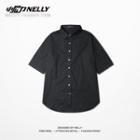 Elbow-sleeve Snap Button Jacket