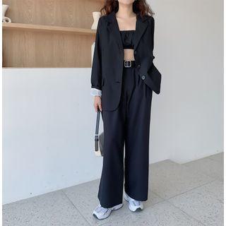 Short-sleeve Blazer / Long-sleeve Blazer / Wide Leg Pants