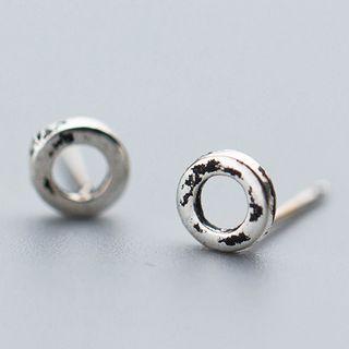 925 Sterling Silver Circle Stud Earring