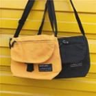 Appliqued Canvas Crossbody Bag