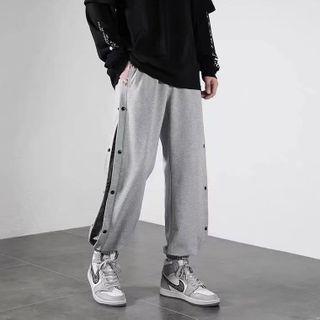 Paisley Print Sweatpants / Straight Leg Pants