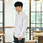 Long-sleeve Colored Stripe Shirt