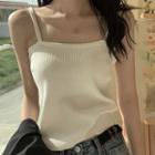 Knitted Plain Light Camisole Top