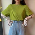Elbow-sleeve T-shirt / Arm Warmers