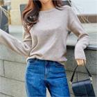 Relaxed-fit Wool Blend Knit Top