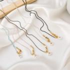 Flower Faux Pearl Eyeglasses Retainer