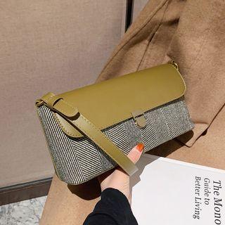 Chevron Striped Shoulder Bag