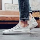 Lettering Lace Up Canvas Sneakers