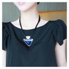 Triangle Crystal Necklace