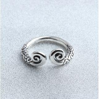 Alloy Monkey King Open Ring Ts021 - Copper Plating - Silver - One Size