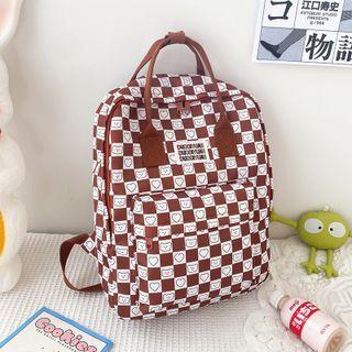 Cartoon Check Backpack