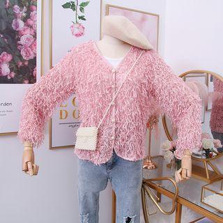 Button-down Fringed Top