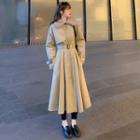 Buttoned Coat / Belt-waist Coat Dress